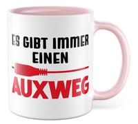 Technical Tazza con scritta - Regalo Es gibt immer einen Auxweg - Tazza da caffè 330 ml in ceramica - IT Informatik Techniker Auxkabel Gioco di parole umorismo tazza da caffè