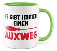 Technical Tazza con scritta - Regalo Es gibt immer einen Auxweg - Tazza da caffè 330 ml in ceramica - IT Informatik Techniker Auxkabel Gioco di parole umorismo tazza da caffè