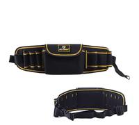 Technician Tool Bag, Waist Tool Carrier, Work Storage Organizer, Oxford Cloth Construction, Multiple Pocket Layout, Adjustable Belt Strap, Perfect for Electricians, Plumbers, 20.47x5.12 inches