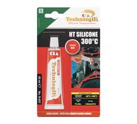 Technicqll - Adesivo sigillante in silicone, resistente alle alte temperature (fino a 300° C), 20 ml, colore: rosso