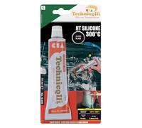 Technicqll, Adesivo sigillante siliconico resistente alle alte temperature (fino a 300°C), 70 ml, colore: nero