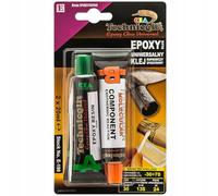 Technicqll Colla adesiva epossidica per PVC, metallo, plexiglass, legno, ceramica, ecc., 2 x 20 ml universale