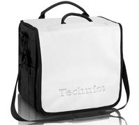 TECHNICS BACKBAG WHITE-SILVER ZAINO BIANCO SCRITTA IN ARGENTO