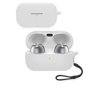 Technics EAH-AZ100 & EAH-AZ100E-S & EAH-AZ100E-K - Custodia morbida in silicone con cordino, impermeabile, antiurto e antigraffio, colore: bianco