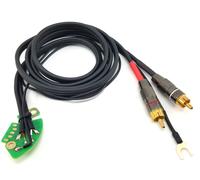 Technics SL 1200 1210 MK2 MK3 M3D MK5 Cavo rca audio phono con massa |6V