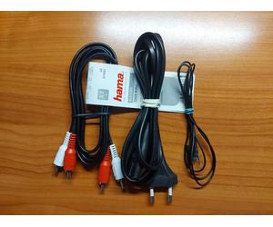 Technics SL-L26 SL-QD22 SL-QD33 CAVO RCA + IN REGALO CAVO MASSA E ALIMENTAZIONE