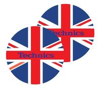 TECHNICS SLIPMATS coppia di panni sottodisco per giradischi (LOGO UK)
