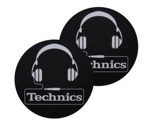TECHNICS SLIPMATS HEADPHONE COPPIA SLIPMATS PANNI PER SCRATCH, CUTTING E CUENING
