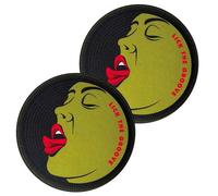 TECHNICS SLIPMATS (LICK THE GROOVE) coppia panni sottodisco giradischi turntable