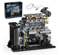 Technik L4 - Kit di costruzione per motore diesel, mattoncini da costruzione, mini diesel, per adulti, compatibile con Lego, giocattolo STEM, regalo per appassionati di auto e ragazzi dai 14 anni in