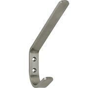 Technik Team HH.305020.20 Macoba - Gancio per cappelli curvo, altezza 165 mm, in acciaio inox spazzolato, colore: Argento