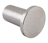 Technik Team MH.314030.20 - Gancio appendiabiti Divanno, diametro 22 mm, profondità 30 mm, in acciaio inox spazzolato, colore: Argento