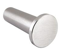 Technik Team MH.314050.20 - Gancio appendiabiti Divanno, diametro 22 mm, profondità 50 mm, in acciaio inox spazzolato, colore: Argento