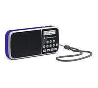 TechniSat 0000/3923m AQINOVA Digital 1 - Radio portatile DAB+/FM (display LCD, memoria preferita, tasti di scelta diretta, presa per cuffie, USB, AUX-in, torcia LED, batteria intercambiabile, 1 Watt, piccola) blu