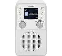 TechniSat DIGITRADIO 317 - Radio verticale DAB+ FM con streaming audio Bluetooth, radio, sleep timer, display a colori da 2,4 pollici, 3 Watt, bianco