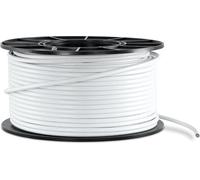 TechniSat Cavo coassiale SAT Basic, 100 m, 110 dB, 4 schermature, 5-3000 MHz, rivestimento in PVC, conduttore interno in acciaio/rame, cavo antenna premium su rotolo, per satellite, DVB-S2, DVB-C, BK