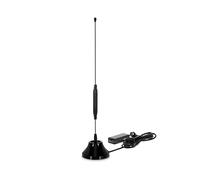 TechniSat DIGIFLEX TT5 - Antenna ad Asta DVB-T/Dab+/UKW con Amplificatore Integrato (Filtro Te, Base Magnetica, Amplificatore da 26 Db), Colore: Nero