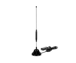 TechniSat DIGIFLEX TT5 - Antenna ad Asta DVB-T/Dab+/UKW con Amplificatore Integrato (Filtro Te, Base Magnetica, Amplificatore da 26 Db), Colore: Nero
