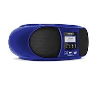 TechniSat DIGITRADIO 1990 - Stereo con radio DAB+/FM e lettore CD (streaming audio Bluetooth, presa per le cuffie, USB, AUX in, funzione di ricarica, orologio, potenza in uscita 2 x 1,5 watt), Blu
