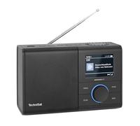 TechniSat DIGITRADIO 217 - Radio digitale DAB+ compatto e portatile (FM, display a colori, Bluetooth, tasti diretti, rete/batterie, doppia sveglia, memorie preferiti) nero
