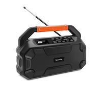 TechniSat DIGITRADIO 231 OD - DAB+ Outdoor Boombox con batteria (DAB/FM, AUX in, Bluetooth, 18 V batteria compatibile con Makita, Bosch Professional, DeWalt, altoparlante stereo da 16 W)