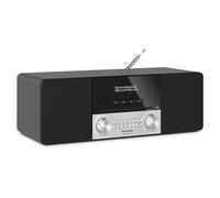 TechniSat DIGITRADIO 3 ASA - Stereo DAB+ - Impianto compatto con allarme automatico di sicurezza (FM, lettore CD con resume, Bluetooth, USB, AUX-In, jack per cuffie, display OLED, radio sveglia, 20 W