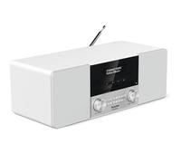 TechniSat DIGITRADIO 3 - Radio Stereo DAB, Impianto compatto (DAB+, VHF, Lettore CD, Bluetooth, USB, Ingresso per cuffie, Ingresso AUX, Radiosveglia, Display OLED, 20 Watt RMS), Bianco