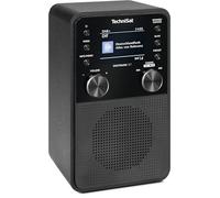 TechniSat DIGITRADIO 317 - Radio FM DAB+ verticale con streaming audio Bluetooth, radiosveglia, timer di spegnimento, display a colori da 2,4 pollici, 3 Watt, nero