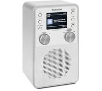 TechniSat DIGITRADIO 317 - Radio FM DAB+ verticale con streaming audio Bluetooth, radiosveglia, timer di spegnimento, display a colori da 2,4 pollici, 3 Watt, bianco