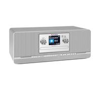 TechniSat DIGITRADIO 320 - Stereo Digitalradio, Kompaktanlage, DAB+ & UKW | CD, Bluetooth 5.3, USB, 2×5 W RMS, display TFT a colori, memoria preferiti, sveglia, timer spegnimento, telecomando, argento