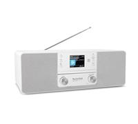 TechniSat DIGITRADIO 370 CD IR - Radio Internet stereo (DAB+, FM, lettore CD, WLAN, Bluetooth, display a colori, USB, AUX, presa per cuffie, sveglia, 10 Watt, telecomando) bianco