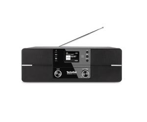 TechniSat DIGITRADIO 371 CD BT - Radio digitale stereo (DAB+, FM, lettore CD, Bluetooth, display a colori, USB, AUX, presa cuffie, impianto compatto, sveglia, 10 Watt, telecomando) nero