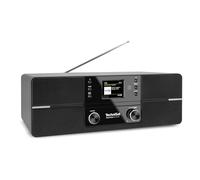 TechniSat DIGITRADIO 371 CD IR - Stereo Internetradio (DAB+, VHF, CD, WLAN, streaming audio Bluetooth, display a colori, USB,AUX, collegamento per le cuffie, sveglia,10 W, telecomando) nero
