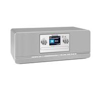 TechniSat DIGITRADIO 372 CD BT - Radio digitale stereo, impianto compatto con DAB+, FM, lettore CD, Bluetooth, display a colori, USB, AUX, jack per cuffie, sveglia, 10 Watt, telecomando - argento