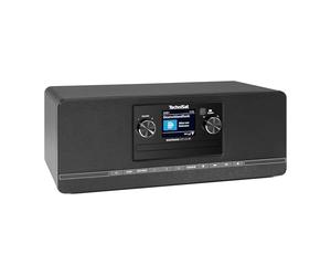 TechniSat DIGITRADIO 372 CD BT - Radio digitale stereo, impianto compatto con DAB+, FM, lettore CD, Bluetooth, display a colori, USB, AUX, jack per cuffie, sveglia, 10 Watt, telecomando - nero