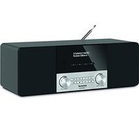 TechniSat DIGITRADIO 4 - Radio Stereo DAB (DAB+, FM, streaming audio Bluetooth (ricezione), connessione cuffie, ingresso AUX, sveglia radio, display OLED, 20 Watt RMS, altoparlanti Elac) nero