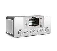 TechniSat DIGITRADIO 574 IR - Radio Internet stereo (DAB+, FM, WLAN, streaming audio Bluetooth, display a colori da 4 pollici, USB, AUX in, jack per cuffie, sveglia, 10 Watt, app/telecomando) argento