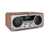 TechniSat DIGITRADIO 602 - Stereo Internetradio (DAB, UKW, sistema 2.1 da 70 watt con subwoofer, CD, USB, streaming Bluetooth, AUX, WLAN, sveglia, Spotify Connect, telecomando) Noce