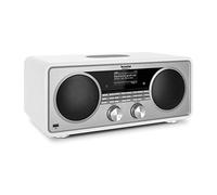 TechniSat DIGITRADIO 602 - Stereo Internetradio (DAB, UKW, sistema 2.1 da 70 watt con subwoofer, CD, USB, streaming Bluetooth, AUX, WLAN, sveglia, Spotify Connect, telecomando) Bianco