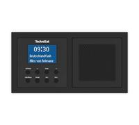 TechniSat DIGITRADIO UP 1 - Radio DAB+ da incasso con ricezione Bluetooth | Per scatola da incasso doppia, DAB, FM, display LCD dimmerabile, sveglia, timer spegnimento, 2 W, equalizzatore, nero