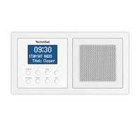 TechniSat DIGITRADIO UP 1 - Radio DAB+ da incasso con ricezione Bluetooth | Per scatola da incasso doppia, DAB, FM, display LCD dimmerabile, sveglia, timer spegnimento, 2 W, equalizzatore, bianco