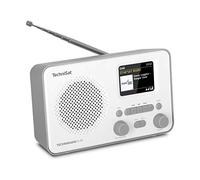 TechniSat TECHNIRADIO 6 IR - Radio Internet portatile (DAB+, UKW, WLAN, Bluetooth, display a colori, sveglia, controllo app, memoria preferita, 3 Watt RMS), grigio/bianco