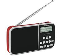 TechniSat TECHNIRADIO RDR XL - Radio portatile DAB+/FM (display LCD, memoria preferita, tasti di scelta diretta, jack per cuffie, streaming audio Bluetooth, batteria sostituibile, 3 Watt) rosso