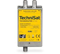 TechniSat TECHNIROUTER MINI 2/1x2 - soluzione a cavo unico/Unicable (per ricezione Twin, 2 posizioni sat su un cavo, ricevitori/TV devono supportare Unicable, SD/HDTV, DVB-T2)