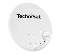 TechniSat TECHNITENNE 60 - Antenna parabolica per 2 utenti, grigio chiaro | impianto satellitare digitale da 60 cm, set completo con antenna, supporto per palo e LNB universale a doppia uscita