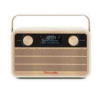 TechniSat Transita 120 - Radio DAB portatile (DAB+, FM, batteria 24 ore, Aux In, sveglia, 2 sveglie, timer di sonno, funzione snooze, jack per cuffie), colore: Beige
