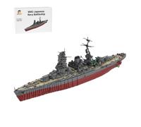 TechnixLabz 6956 pezzi, modello di nave da battaglia tedesca della seconda guerra, grande set di mattoncini da costruzione, scafo dettagliato e costruzione, modello marina, 16+