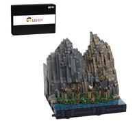TechnixLabz MOC-130432 G2 - Modello Di Fortificazione Riviera E Sottostruttura: Enorme Medievale Castello Set Per Il Set MOC-131299 "Castello Medievale Completo" (1923 pezzi)