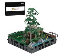 TechnixLabz MOC-131114 A4 - Paesaggio Con Campi E Alberi: Kit Con Blocchi Per Il Modello "MOC-131299 Castello Medievale Completo" (1784 pezzi)
