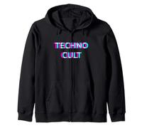 Techno Cult Raver EDM Festival Rave Culture Felpa con Cappuccio